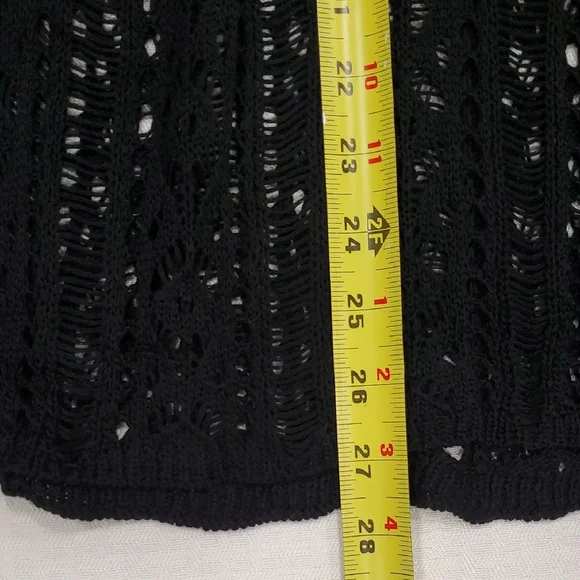 Chic Black Lace Blouse Swim Cover Up - Picture 10 of 11